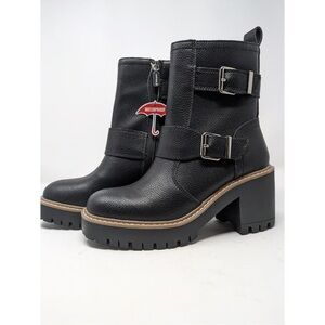 New Without Box Blondo Renoiren  Black Waterproof Heeled Boots